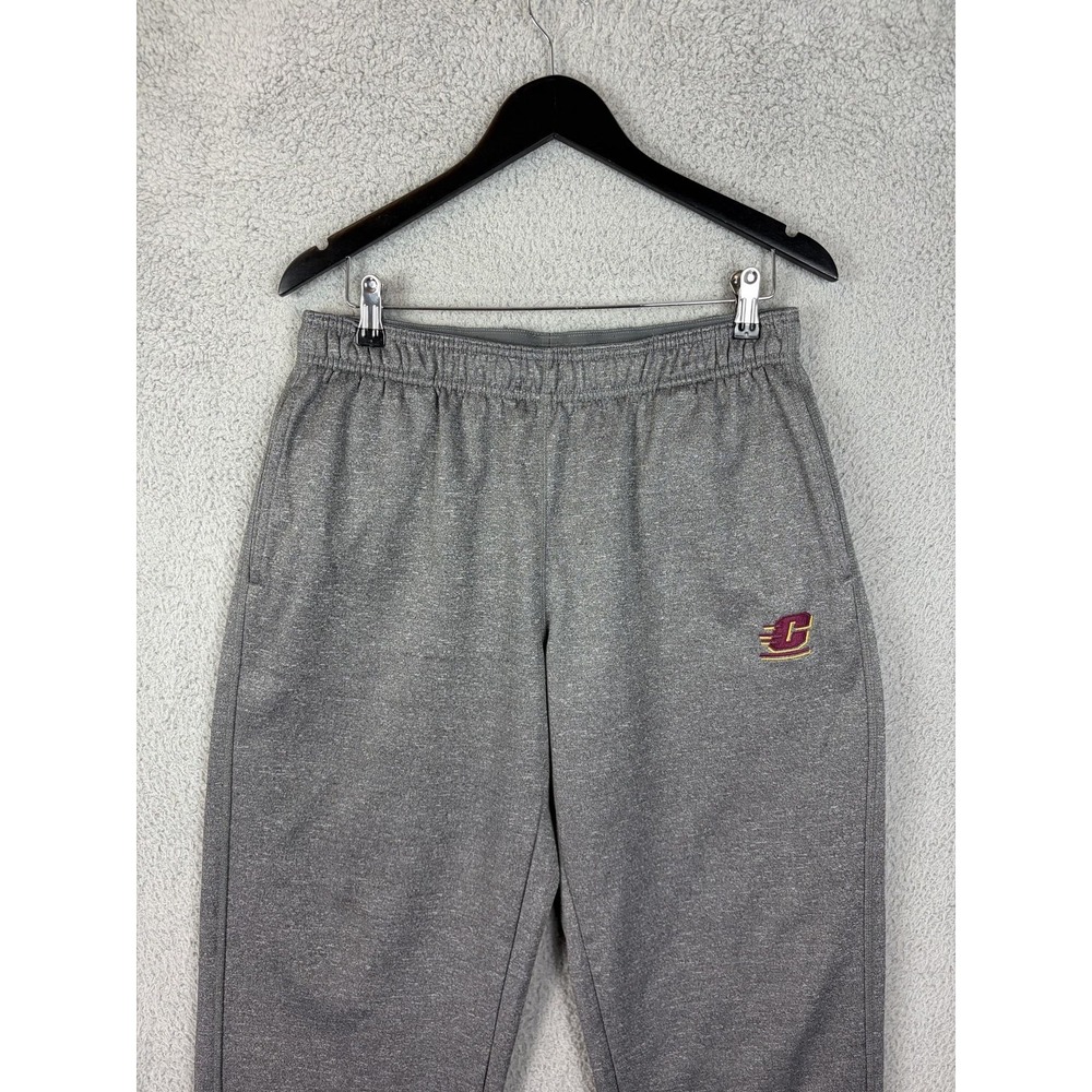 Central Michigan Chippewas Sweatpants Mens Medium Gray NCAA Football J2 Sport